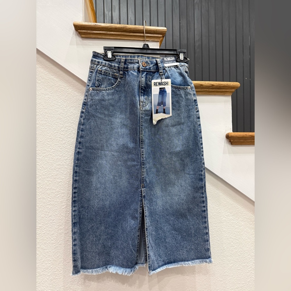 Rewash Classic Blue Women's Denim Skirt